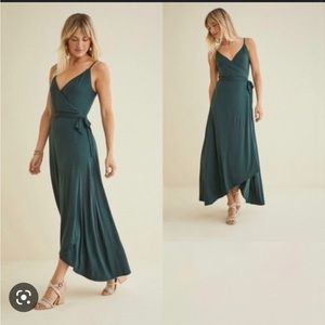 Emerald green Amour Vert wrap maxi dress - Small - never worn